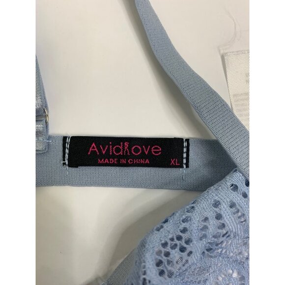 Baby Blue Lace Wrap Around Bralette Size Extra Large - Picture 8 of 9